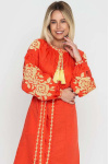 Orange dress "Tree of Life"